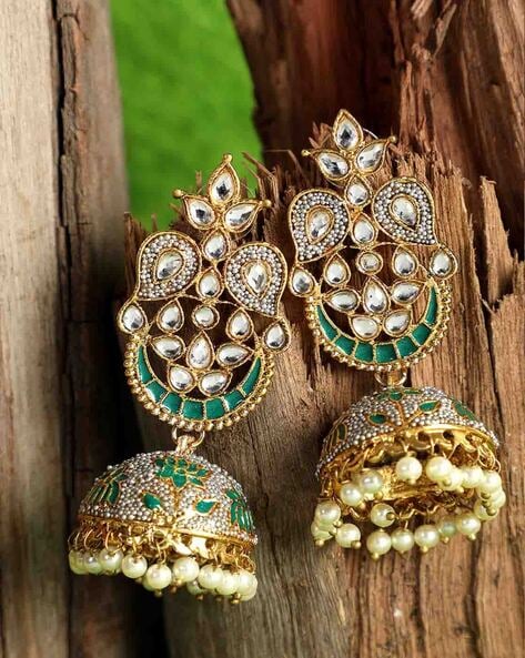 Lotus jhumka sales