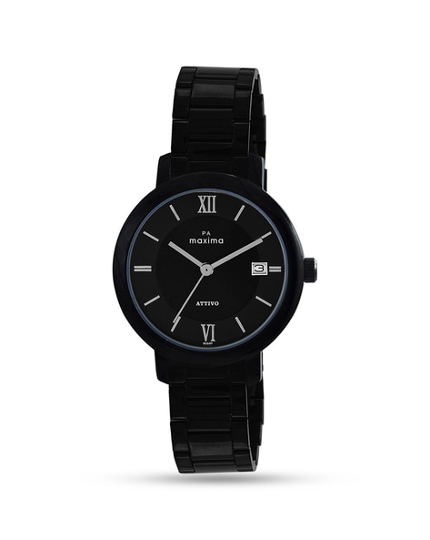 Buy online Maxima Black Dial Watch For Men - O-44673lmgi from Watches for  Men by Maxima for ₹1089 at 32% off | 2024 Limeroad.com
