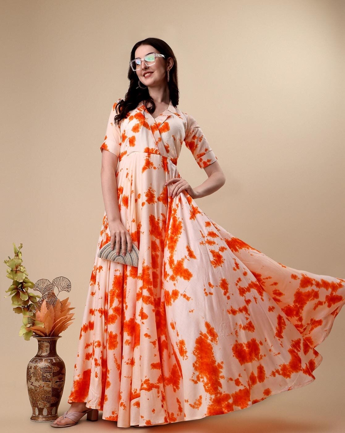 Ronny Kobo Rayna Dress in Orange Multi | REVOLVE