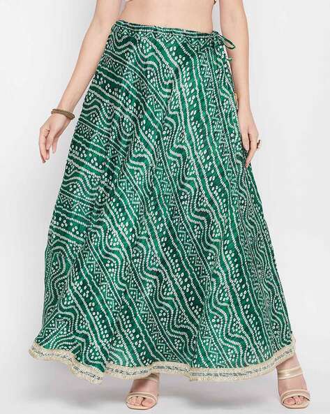 Readymade Green Embroidered Top Skirt With Jacket 315TB01