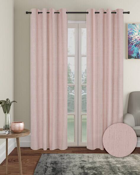 Cortina Eyelet Curtain Set of 2 Eyelet Printed Long Door Curtains