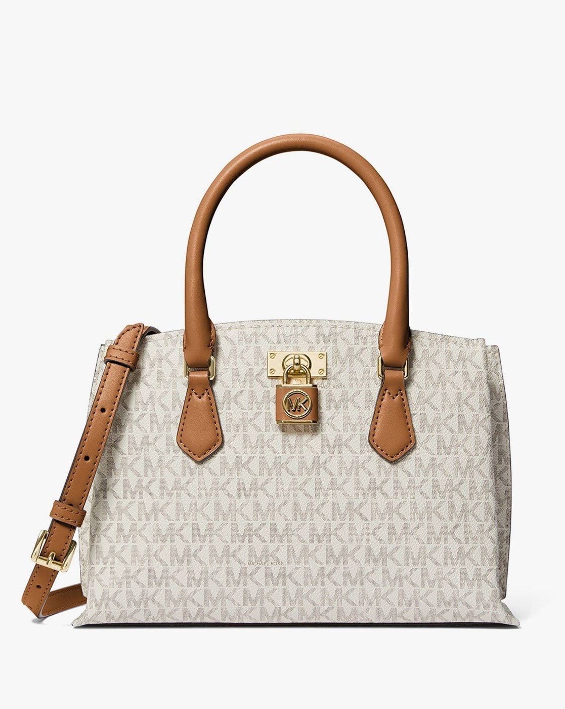 Logo luxe small hot sale society satchel