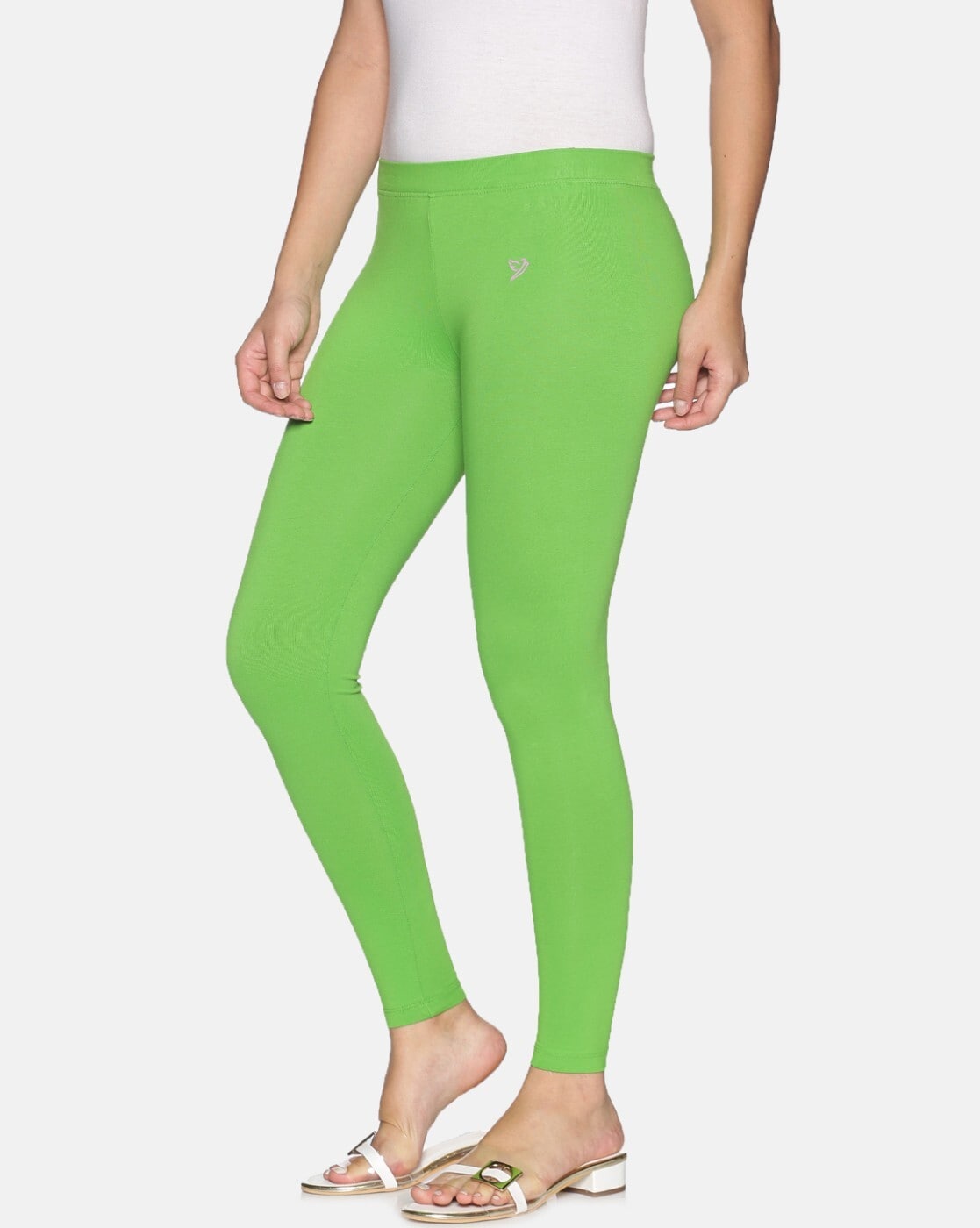Buy De Moza Women Light Green Cotton Ankle Length Leggings - XXXL Online at  Best Prices in India - JioMart.