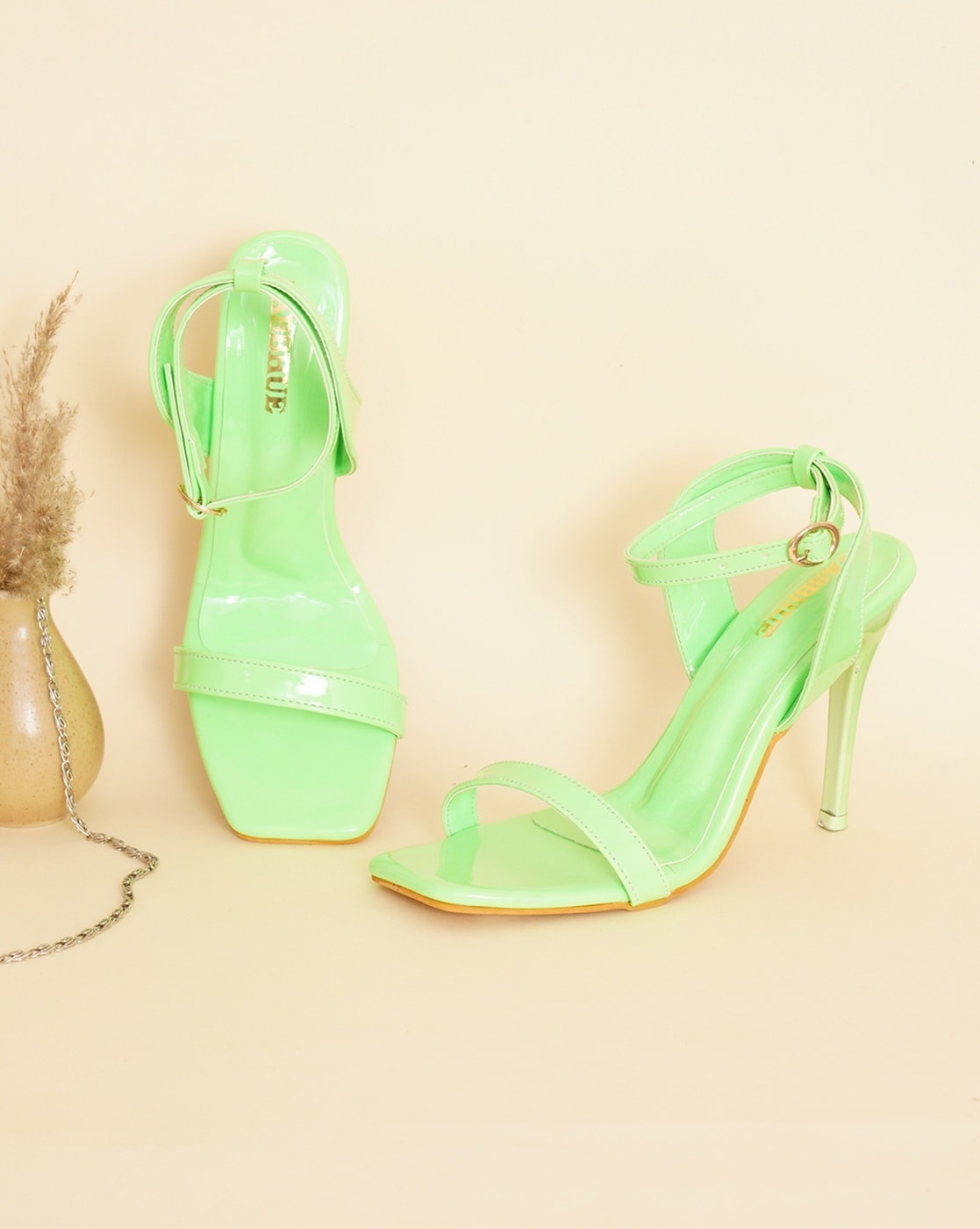Lime Green High Heel Shoes Stock Photo - Download Image Now - Green Color,  Shoe, Stiletto - iStock