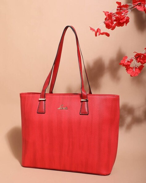 Red discount tote bags