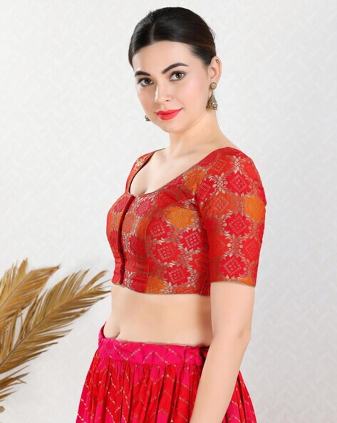 Buy Red Blouses for Women by SALWAR STUDIO Online