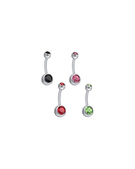 Amazon.com: OMAIGAR Surgical Steel Belly Button Ring, Hypoallergenic Belly  Rings for Women Girls Men, 14g Belly Button Piercing Navel Navel Barbell  Stud Jewelry White Color Diamond Crystal Rhinestone Ideal Gift : Clothing,