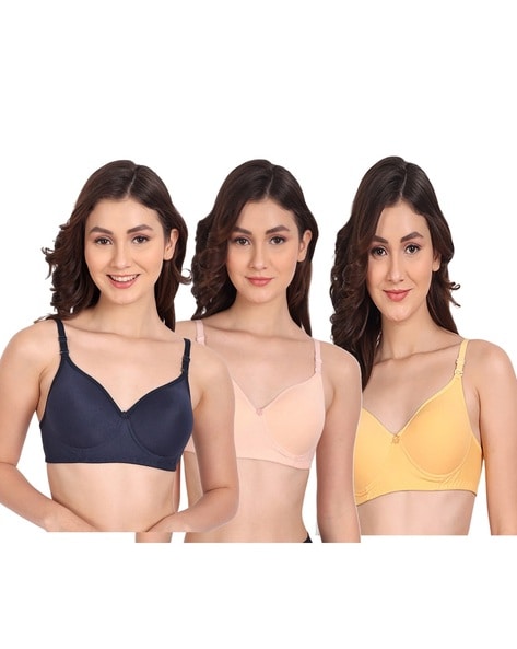 Buy FASTDEAL pack of 4 Women Sports Bra Lightly Padded Bra (Multicolor) ( size-28A) Online at Best Prices in India - JioMart.