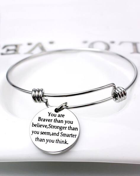Yellow Chimes Karma Bands Message Bangle Bracelet