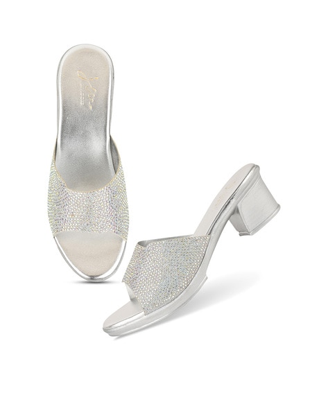 Smart & Sleek Women Silver Heels - Buy Smart & Sleek Women Silver Heels  Online at Best Price - Shop Online for Footwears in India | Flipkart.com