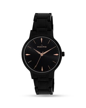 Maxima black chain watches best sale