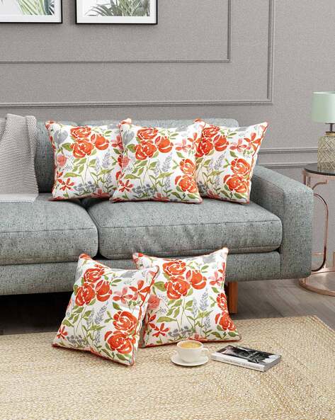 Buy Red White Cushions Pillows for Home Kitchen by Trance Home Linen Online Ajio