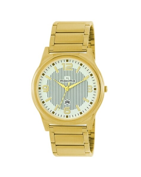 Maxima gold plated watches sale