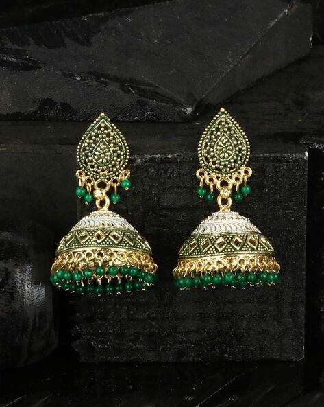 Indian Bollywood Style Antique Oxidized Party Wear Jhumki Jhumka Earri