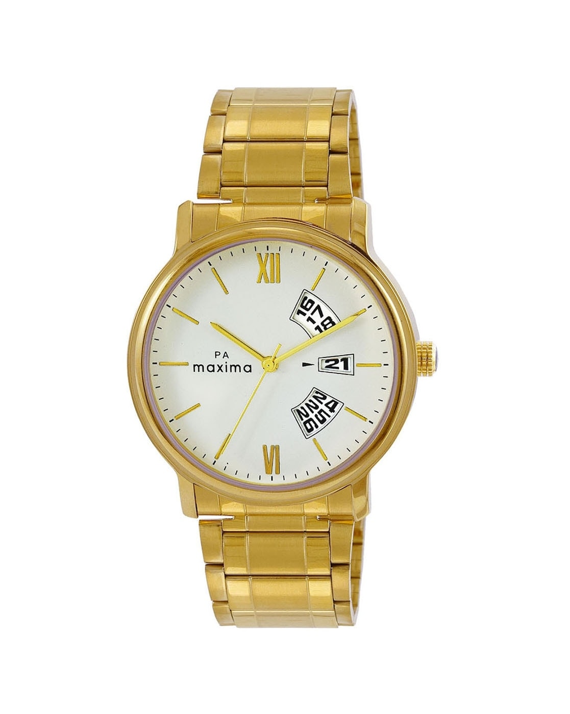 Buy online Maxima Gold Dial Watch For Men - 06995cmgy from Watches for Men  by Maxima for ₹1419 at 5% off | 2024 Limeroad.com