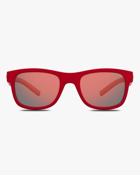 1776 - Square Red & Navy Frame Prescription Sunglasses | Eyebuydirect