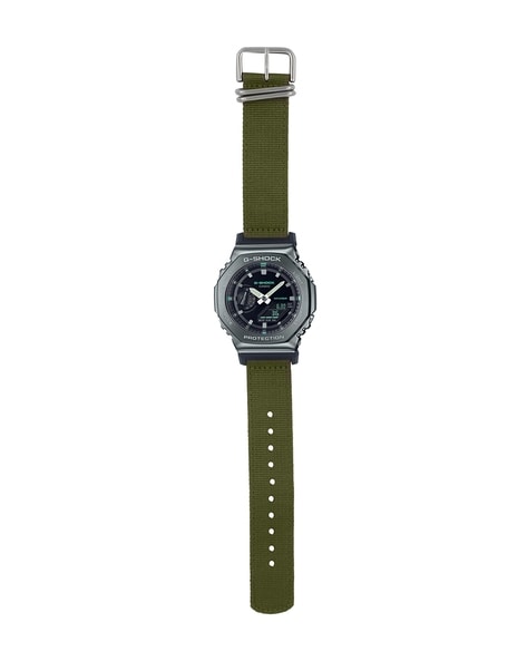 Casio olive hot sale green watch