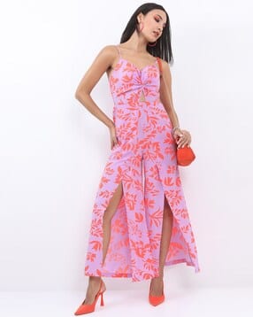 ketch Leaf Print Strappy Jumpsuit-picture-44