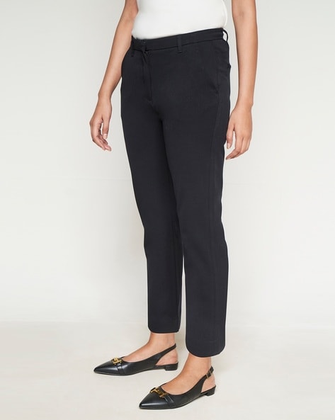 Yours Curve The Elasticated Tapered Stretch Trousers - Women's - Plus Size  Curve Black : Amazon.co.uk: Fashion