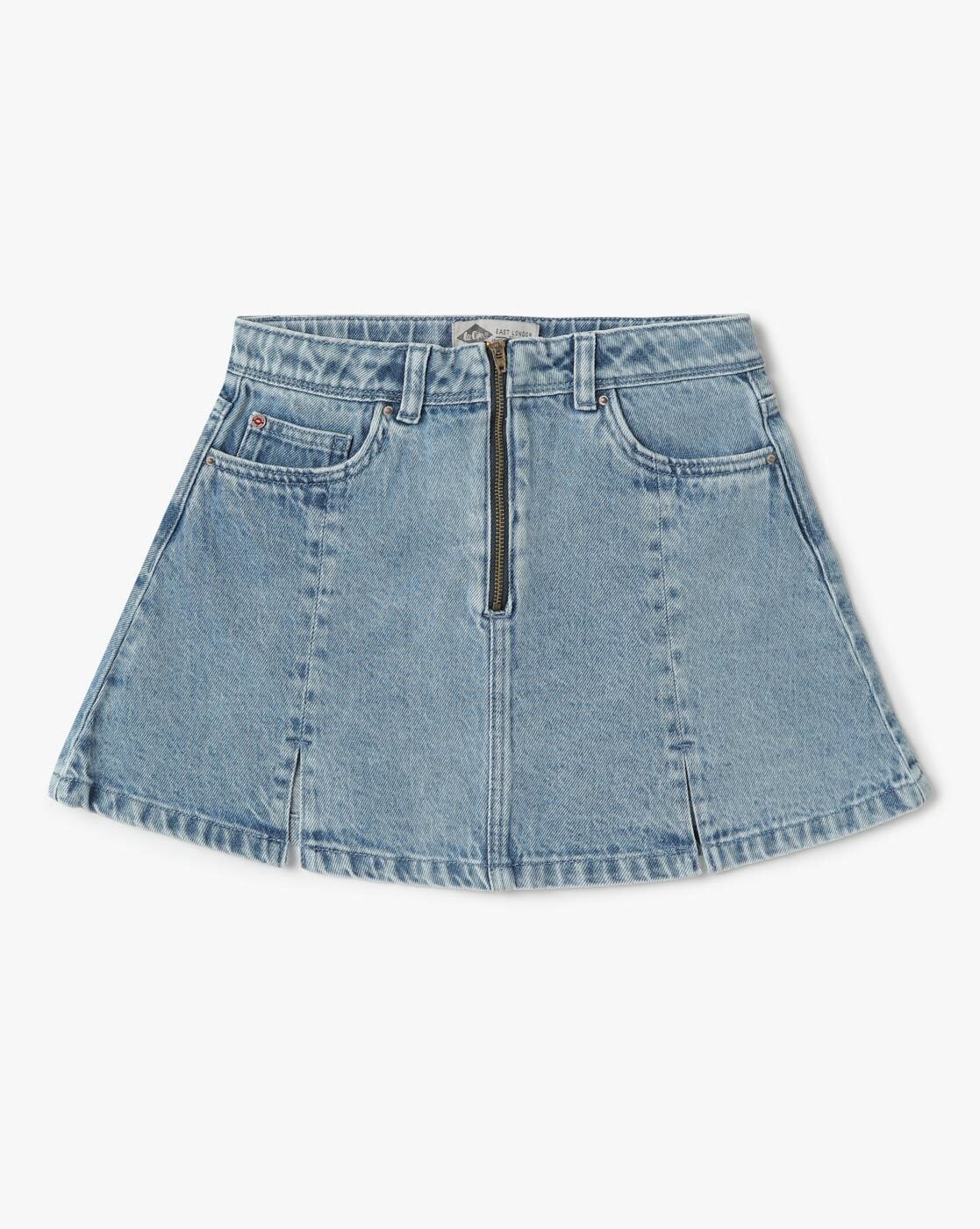 Blue A-line Button Down Denim Skirt – BLANK