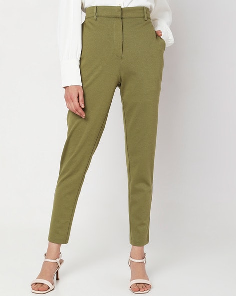 Buy Blue Trousers & Pants for Women by Fig Online | Ajio.com