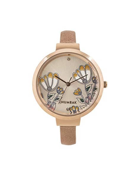 TEAL by CHUMBAK Kids Analogue Watch with Floral Pattern Dial