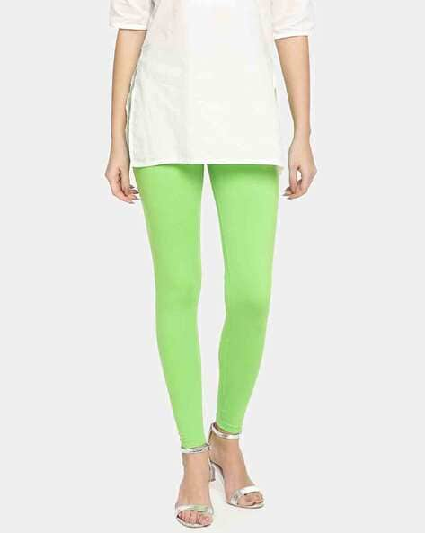 Buy Lime Green Leggings for Women by Twin Birds Online