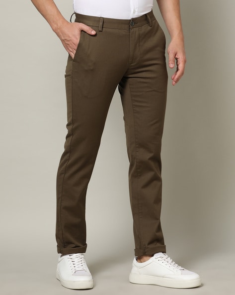 Buy Arrow Sport Mens Slim Fit Textured Casual Trousers Online - Lulu  Hypermarket India