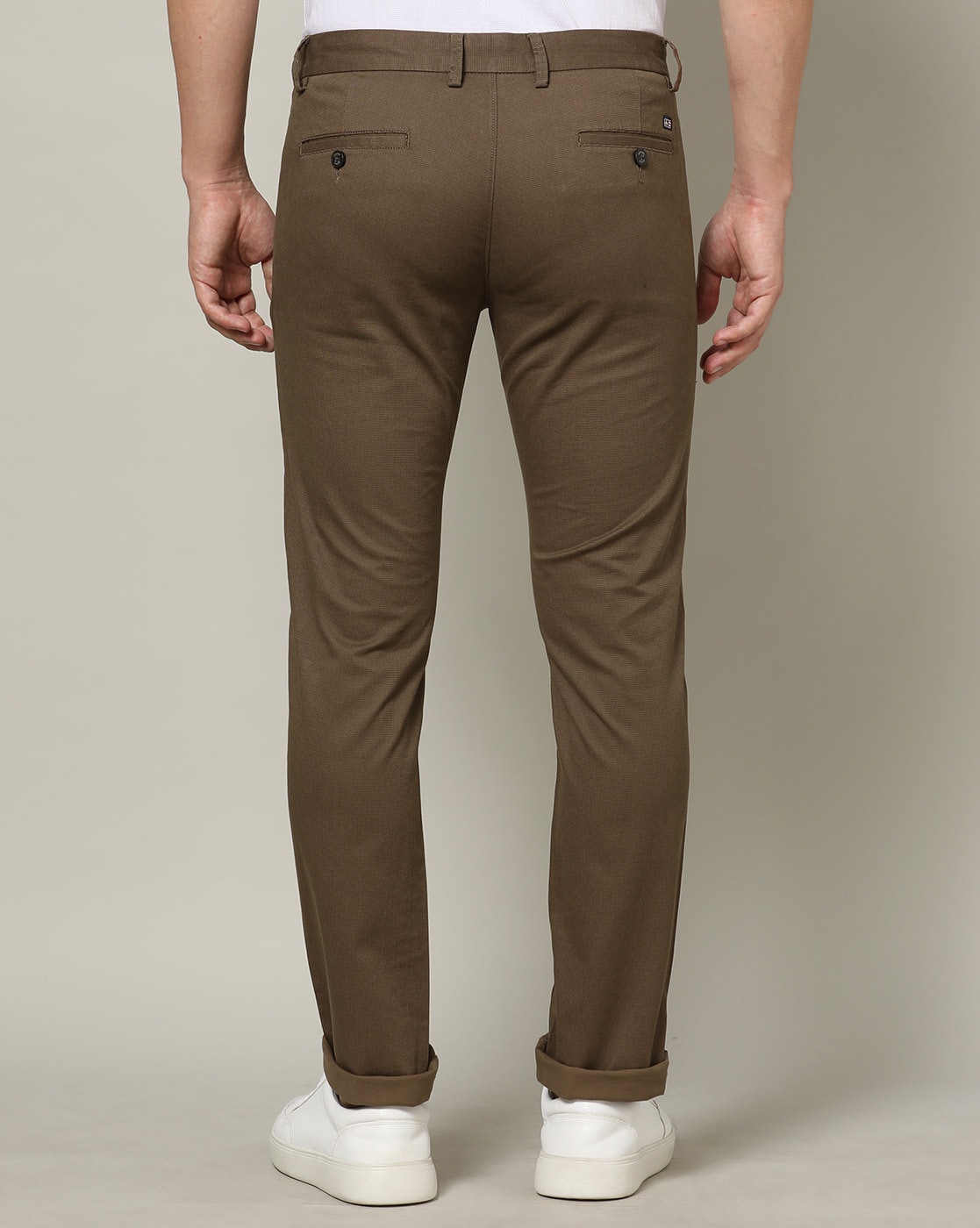 Buy Arrow Newyork Jackson Slim Fit Striped Formal Trousers - NNNOW.com