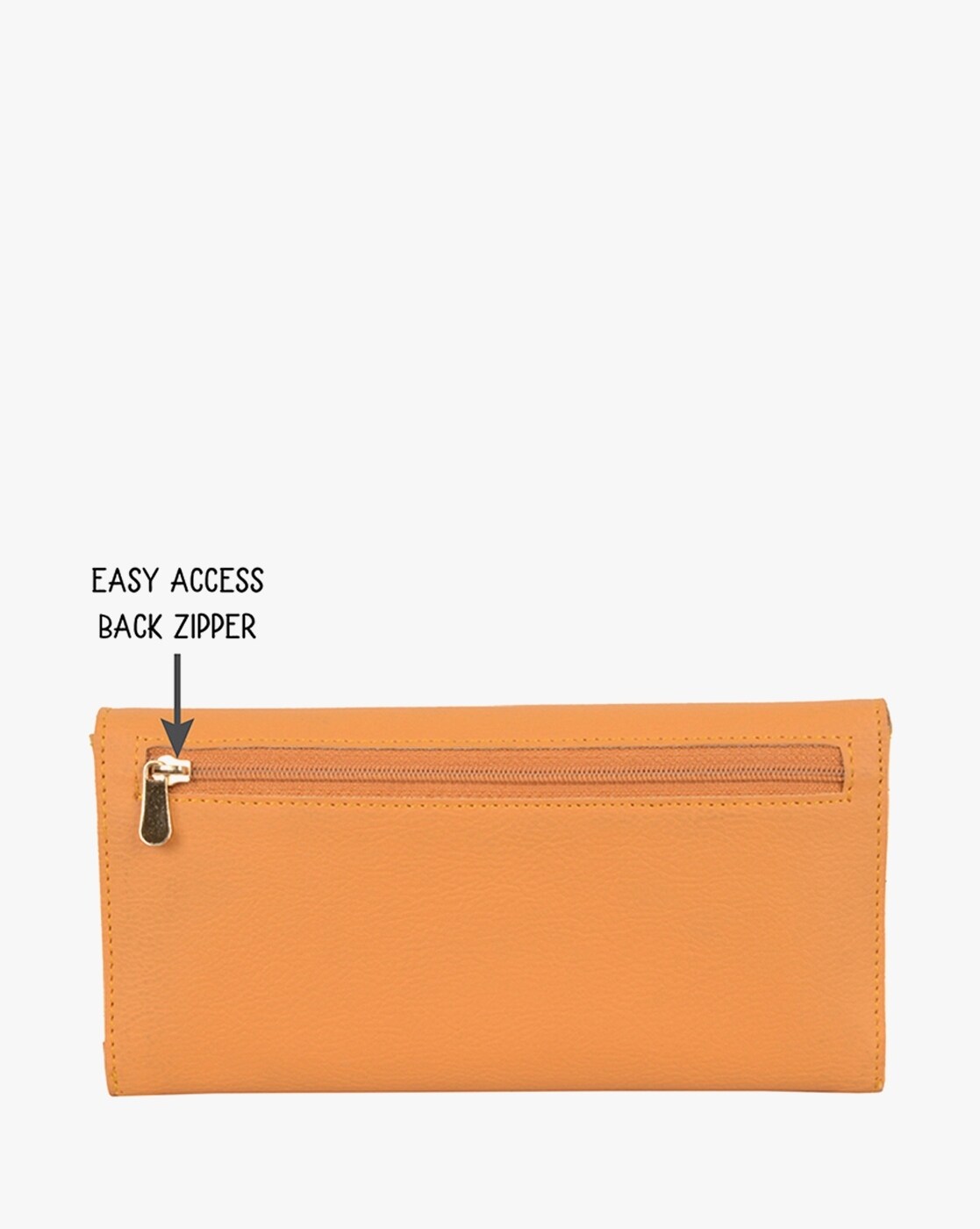 Buy Clutch |Wallet | Hand Purse for Girls/Women in PU-Leather (Double Flap)  Color-Yellow at Amazon.in