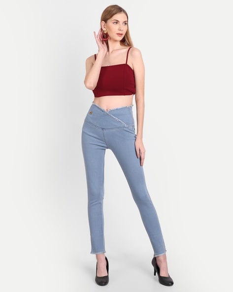 Buy Blue Jeans & Jeggings for Women by ANGELFAB Online