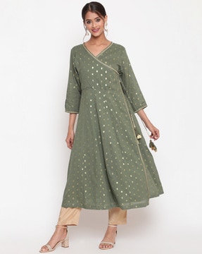 Buy Off White Kurtas for Women by SAVI Online