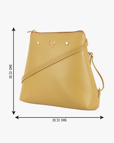 women's sling backpack purse, mini,mustard,new,PU Leather | eBay