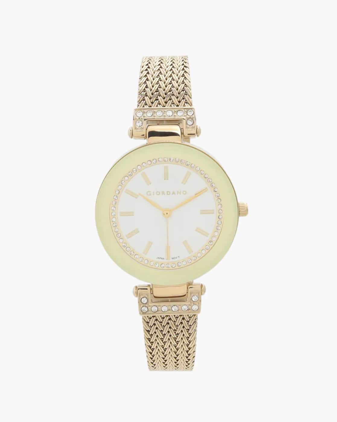 Giordano GD-2070-33 Analogue Wrist Watch with Stone-Embellished Dial