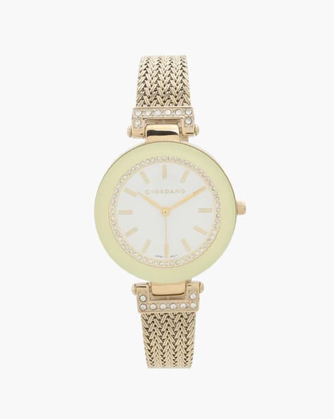 Giordano GD-2070-33 Analogue Wrist Watch with Stone-Embellished Dial