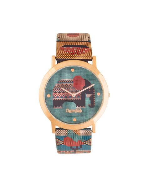 TEAL by CHUMBAK Kids Animal Pattern Analogue Watch
