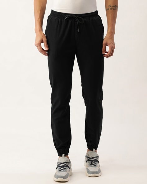 Drawstring trousers with central ribs in a comfort stretch fabric | EMPORIO  ARMANI Man