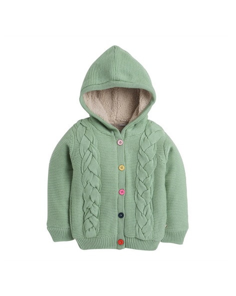 Green sweater hoodie best sale