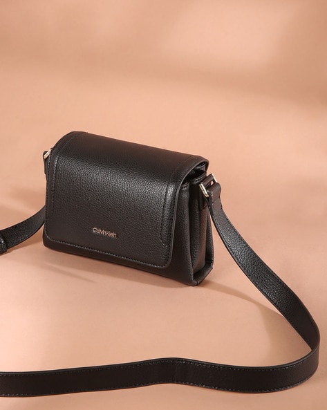 Calvin klein best sale clara leather crossbody