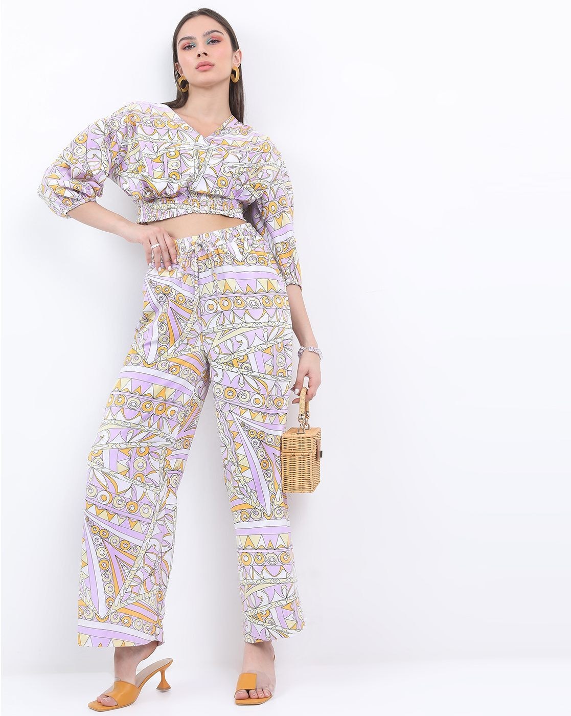 Buy White Fusion Wear Sets for Women by LABEL RITU KUMAR Online | Ajio.com