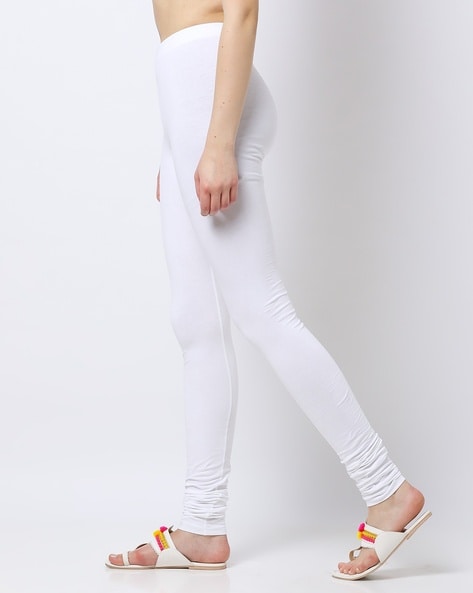 Buy FASO White Solid Cotton Slim Fit Women's Thermal Leggings | Shoppers  Stop-sonthuy.vn