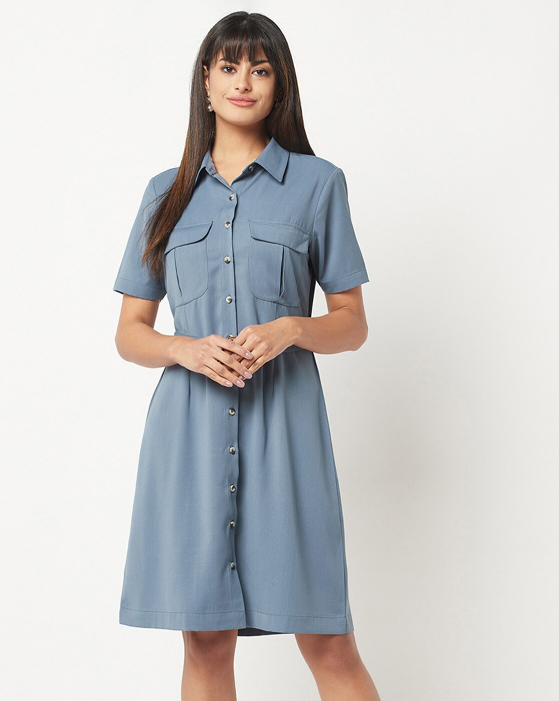 Fit & Flare Dress with Feeding Zip