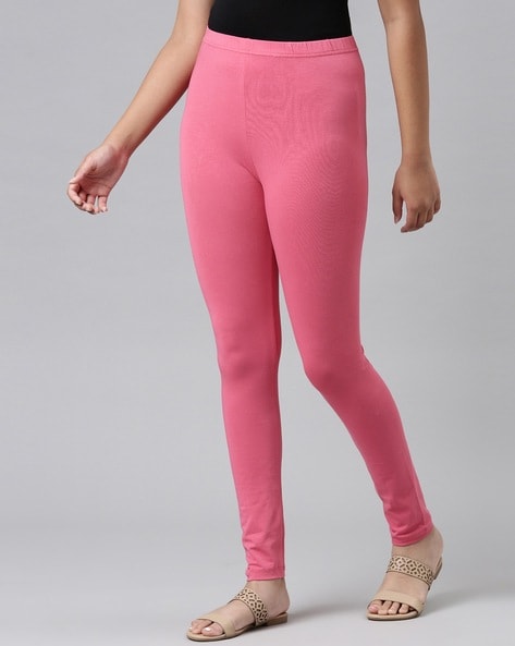 Buy Young Pink Leggings for Girls by Go Colors Online