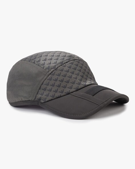 Buy EMPORIO ARMANI All Over Eagle Logo Baseball Cap Grey Color