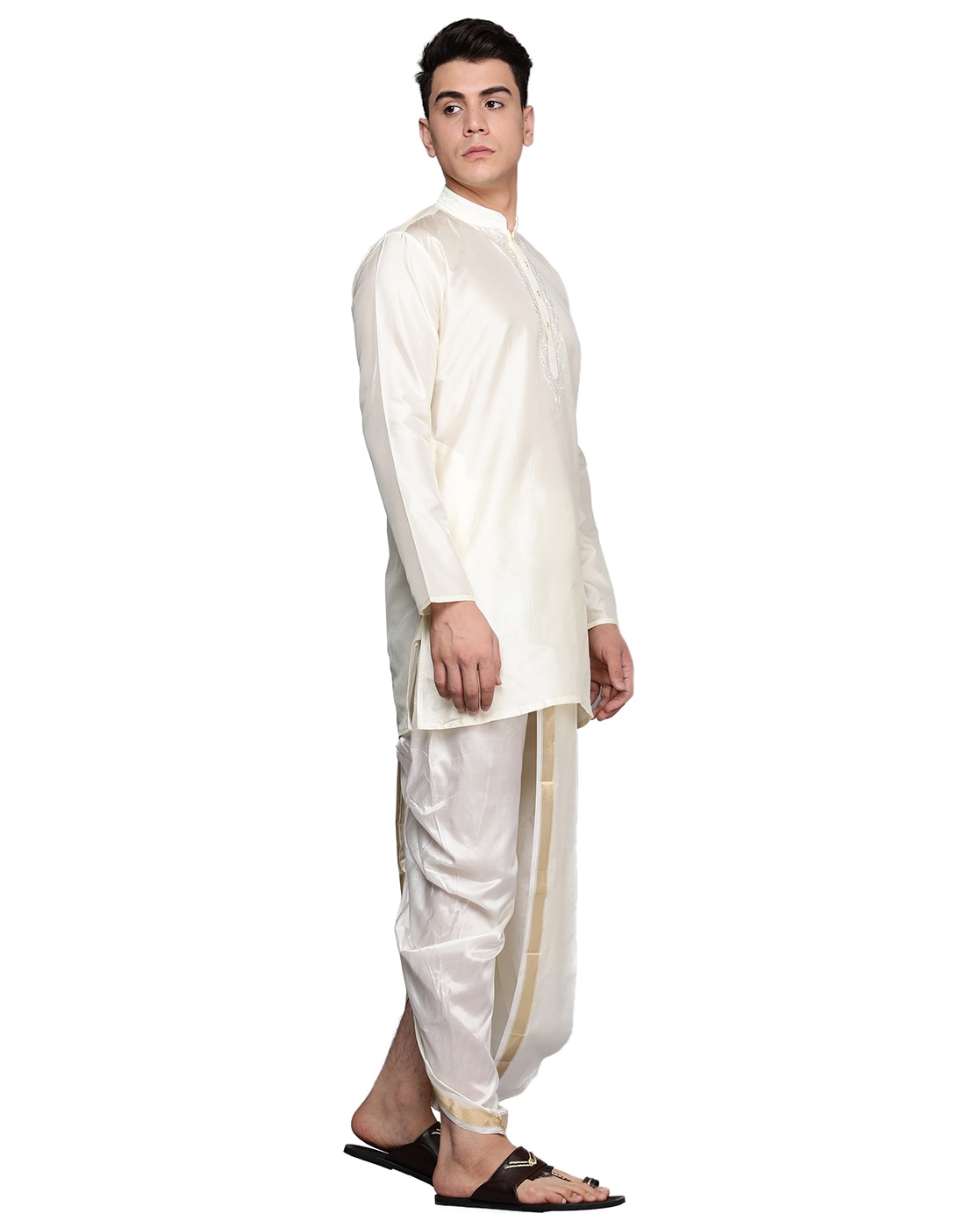 Buy Manyavar Men Blue Full Sleeve Kurta  Dhoti Pant Set Online at Low  Prices in India  Paytmmallcom