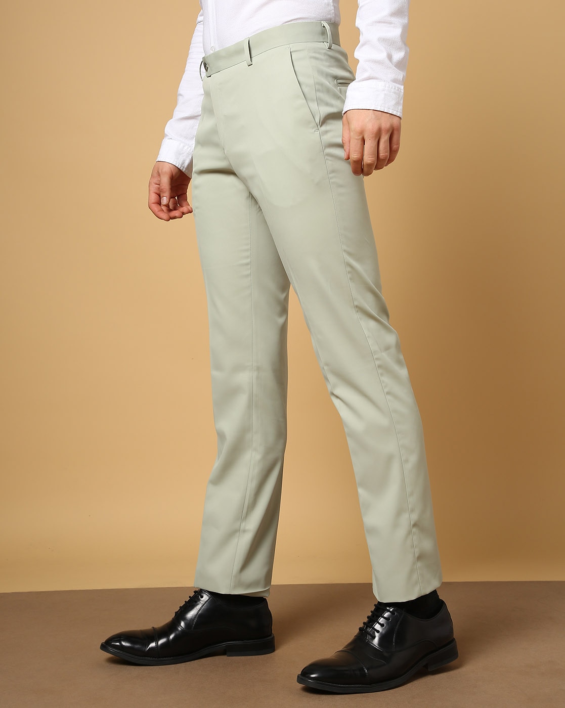 New Look skinny suit pants in light green | ASOS