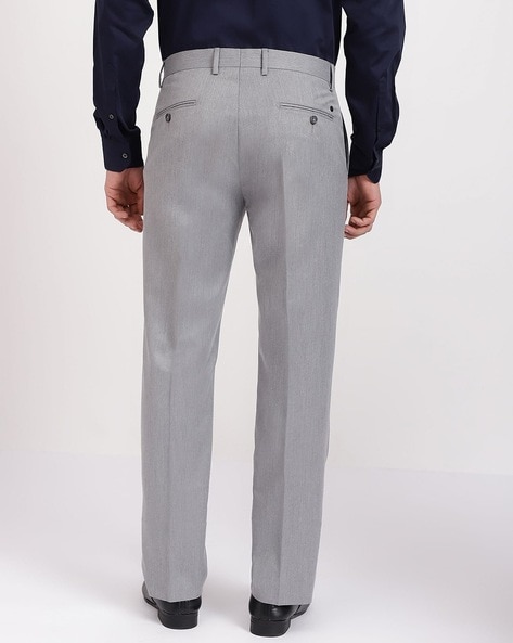 Alexandre of England | Men's Grey Stretch Trousers | Suit Direct