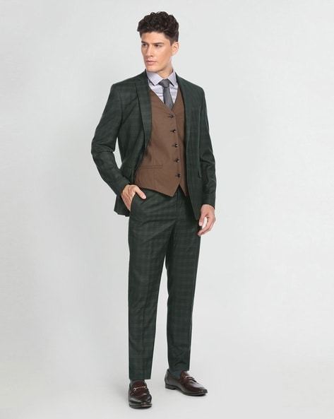 PARX Blazer & Trouser Set Self Design Men Suit