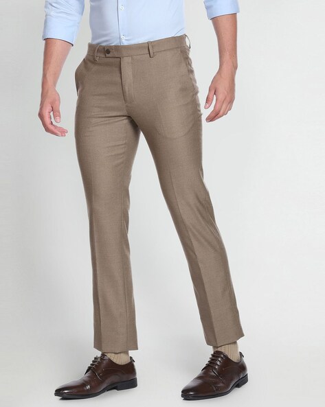 Buy online Grey Cotton Blend Flat Front Casual Trousers from Bottom Wear  for Men by Arrow Sport for ₹1479 at 45% off | 2024 Limeroad.com