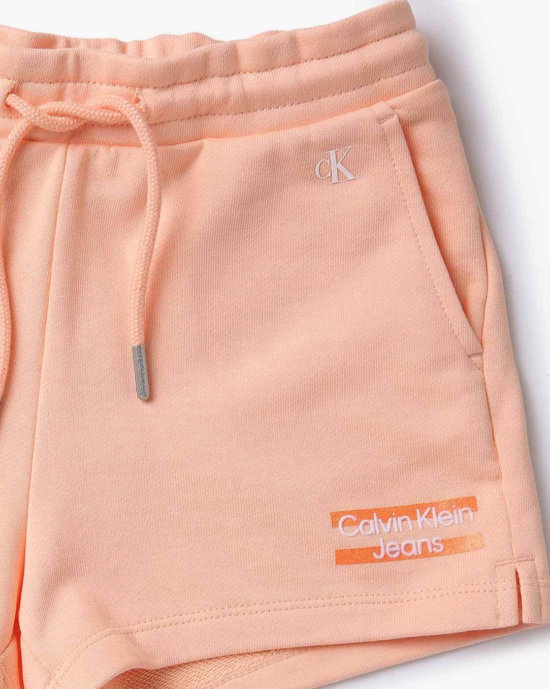 Orange calvin sales klein shorts